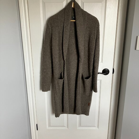 ROOTS Sweater (Open-Faced Cardigan with Pockets) Size: Small - Picture 3 of 3